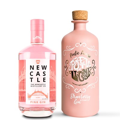 Newcastle Pink Gin And Poetic License Strawberries And Cream Gin